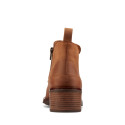 Memi Zip Dark Tan Leather Memi Zip Dark Tan Leather