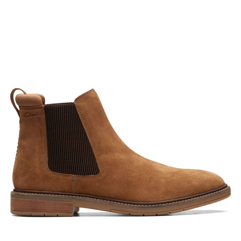 Clarkdale Hall Cognac Suede