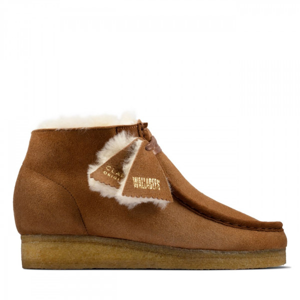 Wallabee Boot Tan Warmlined Leather Wallabee Boot Tan Warmlined Leather