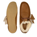 Wallabee Boot Tan Warmlined Leather Wallabee Boot Tan Warmlined Leather