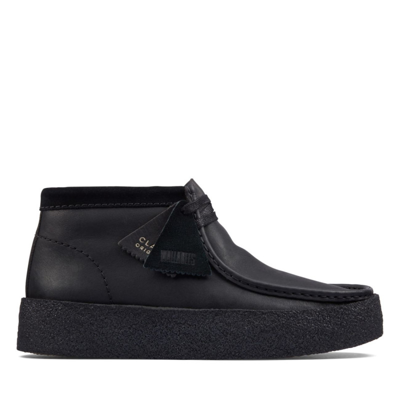 Wallabee Cup Boot Black Leather Wallabee Cup Boot Black Leather