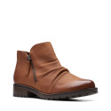 Clarkwell Zip Dark Tan Leather Clarkwell Zip Dark Tan Leather