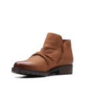 Clarkwell Zip Dark Tan Leather Clarkwell Zip Dark Tan Leather