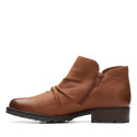Clarkwell Zip Dark Tan Leather Clarkwell Zip Dark Tan Leather