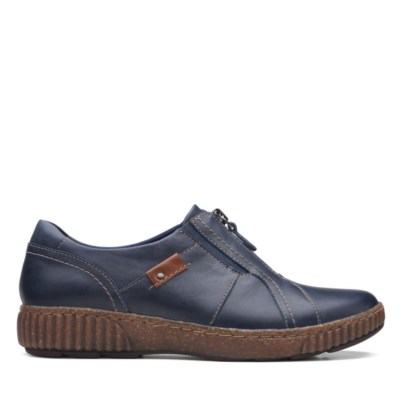 Magnolia Zip Navy Leather Magnolia Zip Navy Leather
