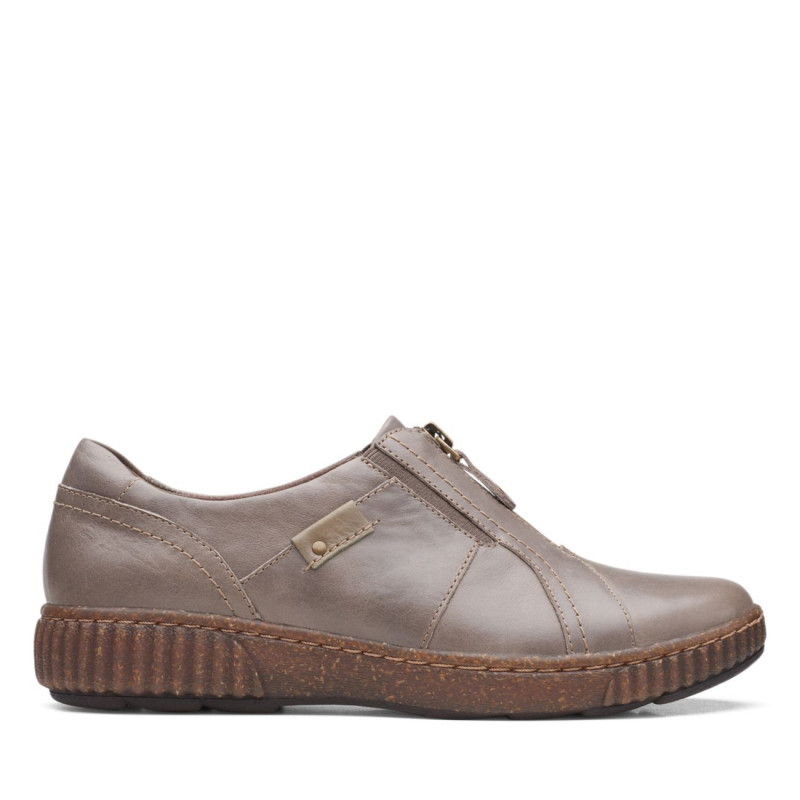 Magnolia Zip DarkTaupe Leather Magnolia Zip DarkTaupe Leather