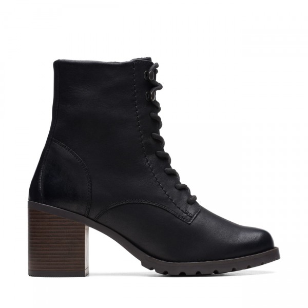 Clarkwell Lace Black Warmlined Leather Clarkwell Lace Black Warmlined Leather