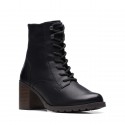 Clarkwell Lace Black Warmlined Leather Clarkwell Lace Black Warmlined Leather