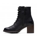 Clarkwell Lace Black Warmlined Leather Clarkwell Lace Black Warmlined Leather