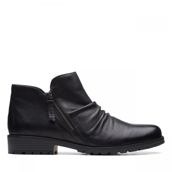 Clarkwell Zip Black Leather Clarkwell Zip Black Leather