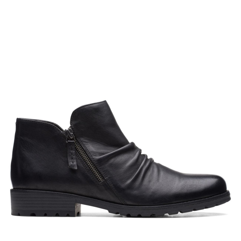 Clarkwell Zip Black Leather Clarkwell Zip Black Leather
