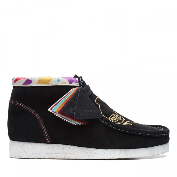 Wallabee Boot Black Embroidery Wallabee Boot Black Embroidery