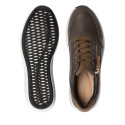 Un Rio Zip Dark Olive Leather