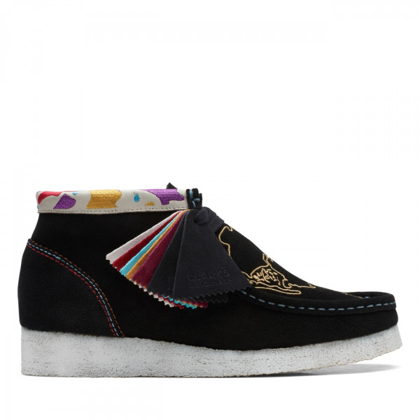 Wallabee Boot Black Embroidery Wallabee Boot Black Embroidery