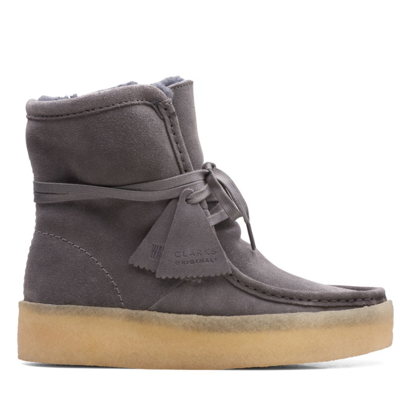 Wallabee Cup Hi Grey Warmlined Suede Wallabee Cup Hi Grey Warmlined Suede