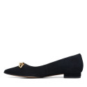 Laina 15 Trim Black Suede Laina 15 Trim Black Suede