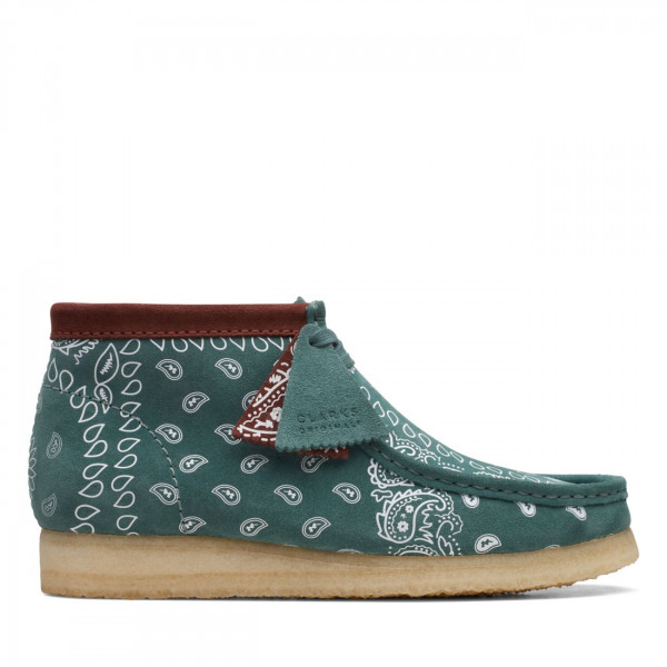 Wallabee Boot Green Paisley Wallabee Boot Green Paisley