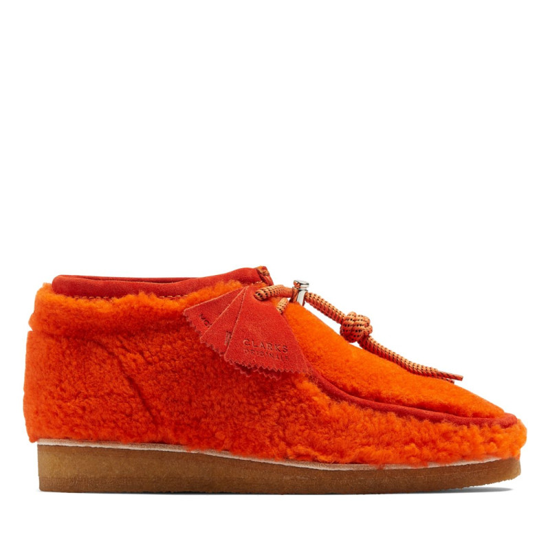 Wallabee Boot Orange Wool Wallabee Boot Orange Wool