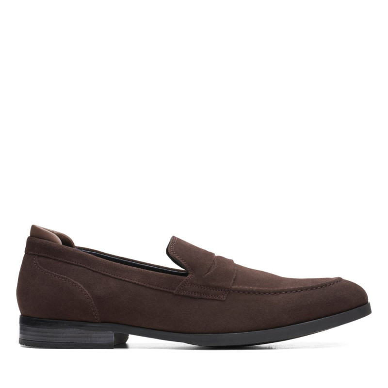Bradish Ease Dark Brown Suede