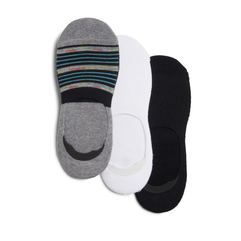 3 Pack Men's No Shows Black